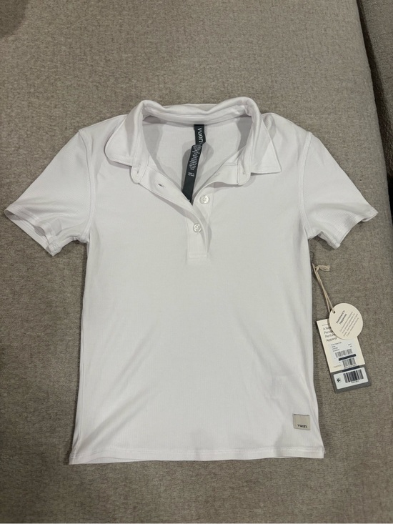 Vuori Tops - Vuori White Short Sleeve Polo Tee